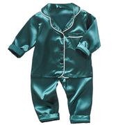 Ice Silk Satin Pajamas Set