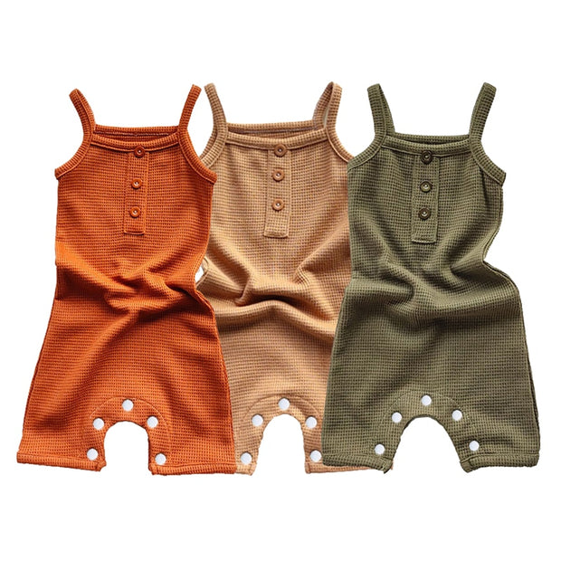 Baby Waffle Rompers