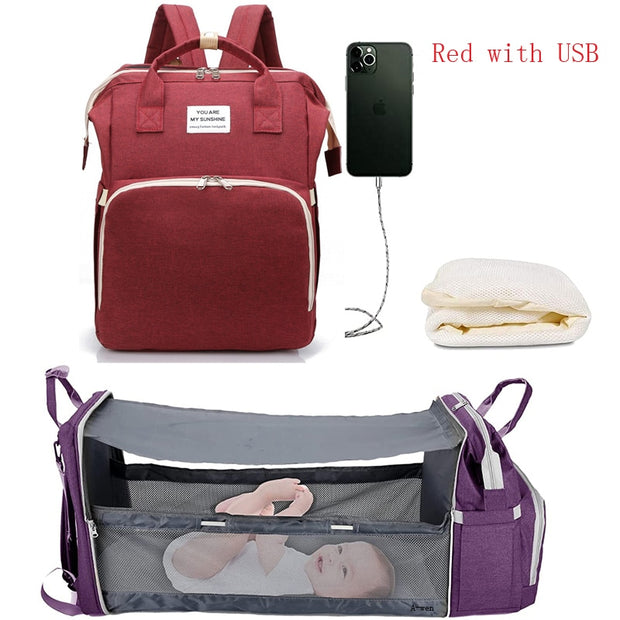 Folding Crib Bed Changing Bags